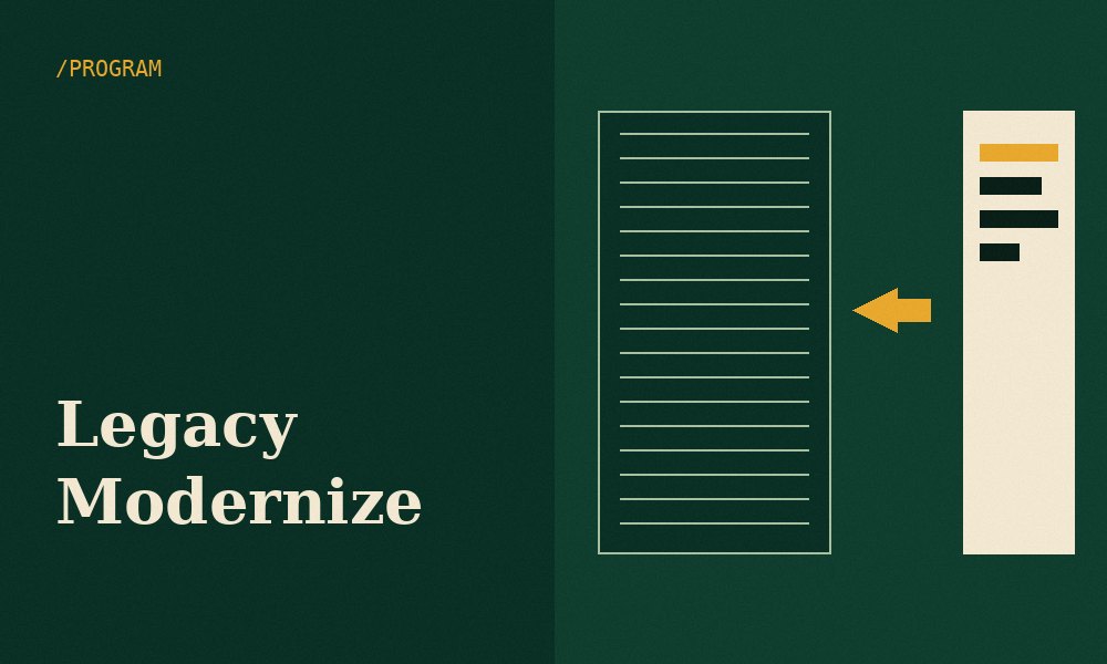 Legacy Modernization